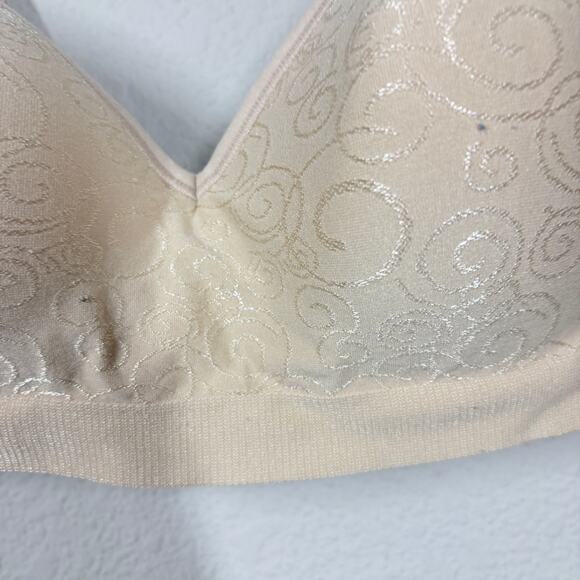 Bali Size 34C Comfort Revolution Bra Cream Padded Wire Free Adjustable Straps - Picture 7 of 9
